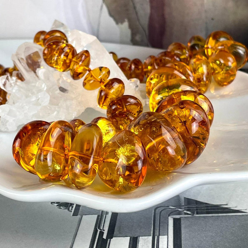 Large Amber Beads