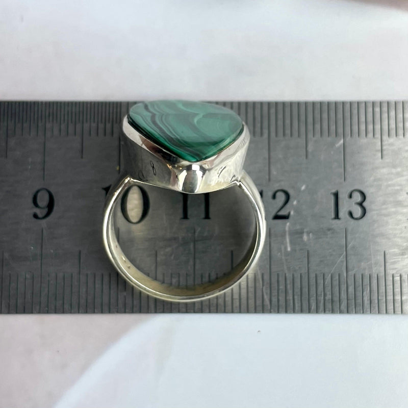 Malachite Sterling Silver Ring