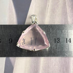 Trillion Cut Rose Quartz Necklace
