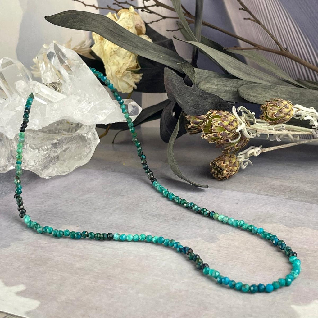 Green Stone Bead Choker