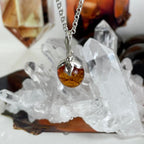 Orange Baltic Amber Pendant