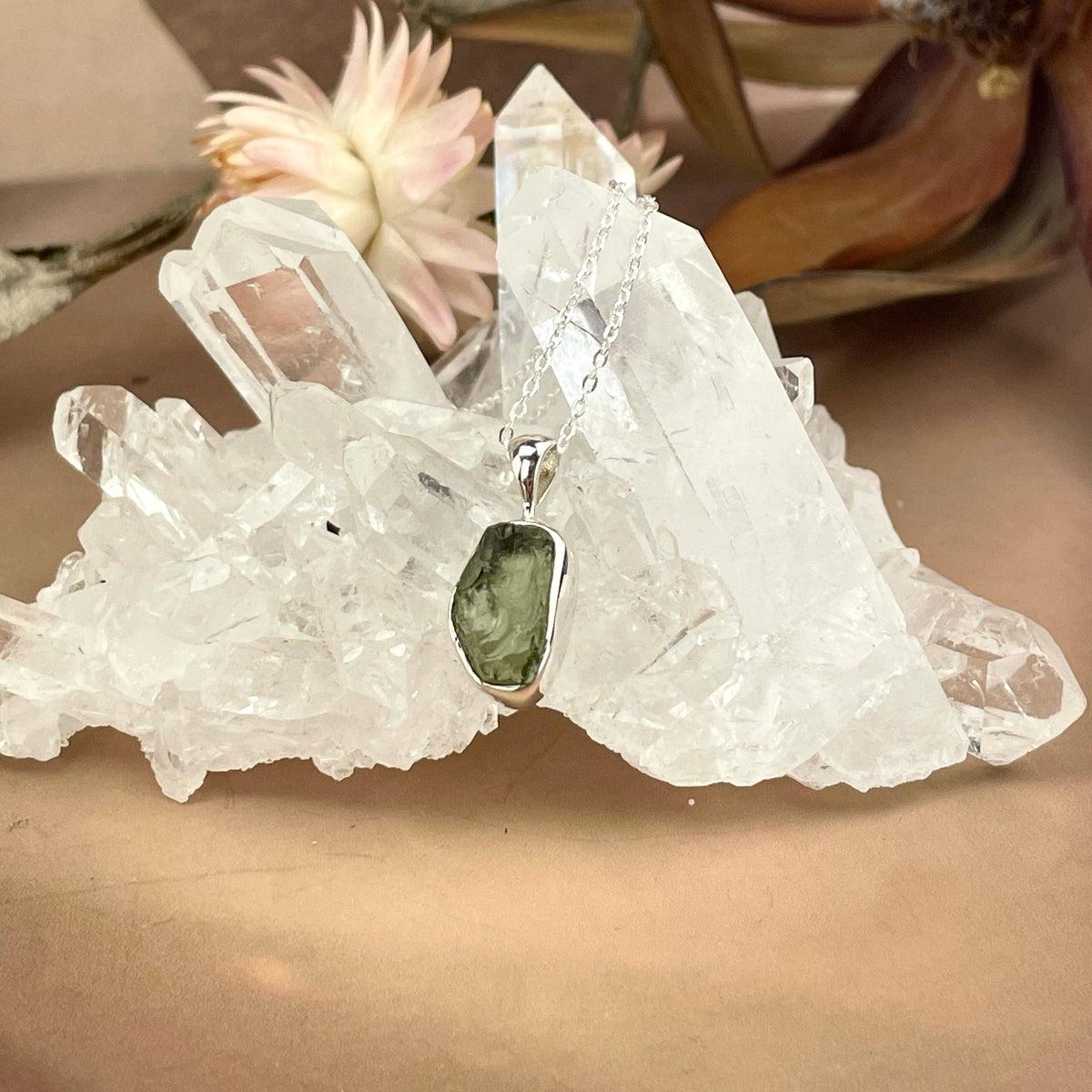 Raw Moldavite Pendant