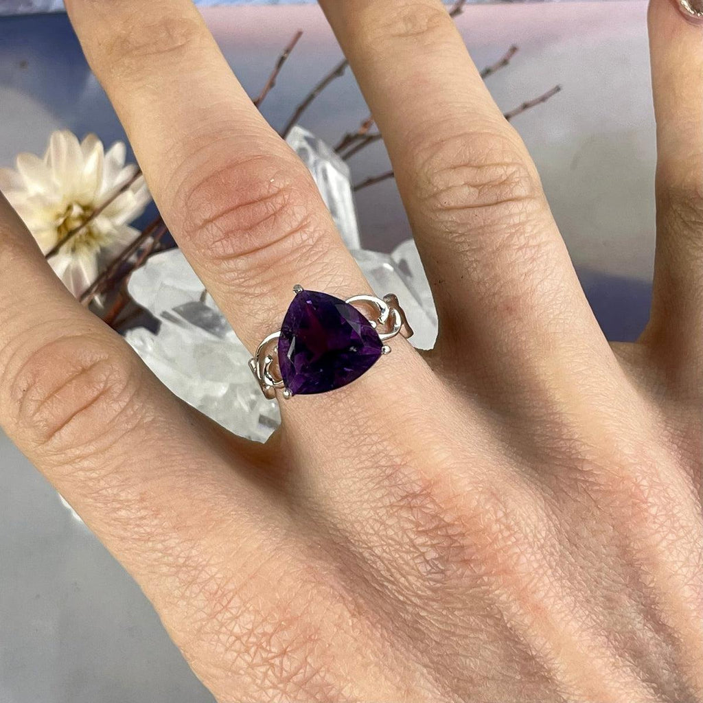 Purple Crystal Ring