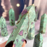 Ruby Fuchsite Crystal Points