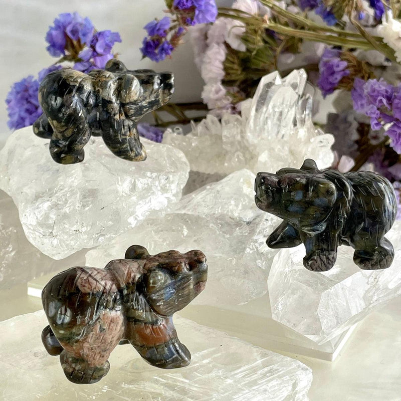 Crystal Bear Sculptures