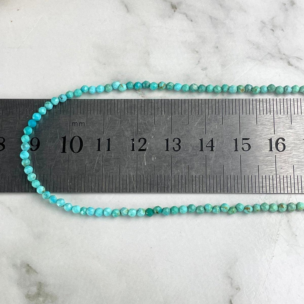 Turquoise Faceted Bead Necklace