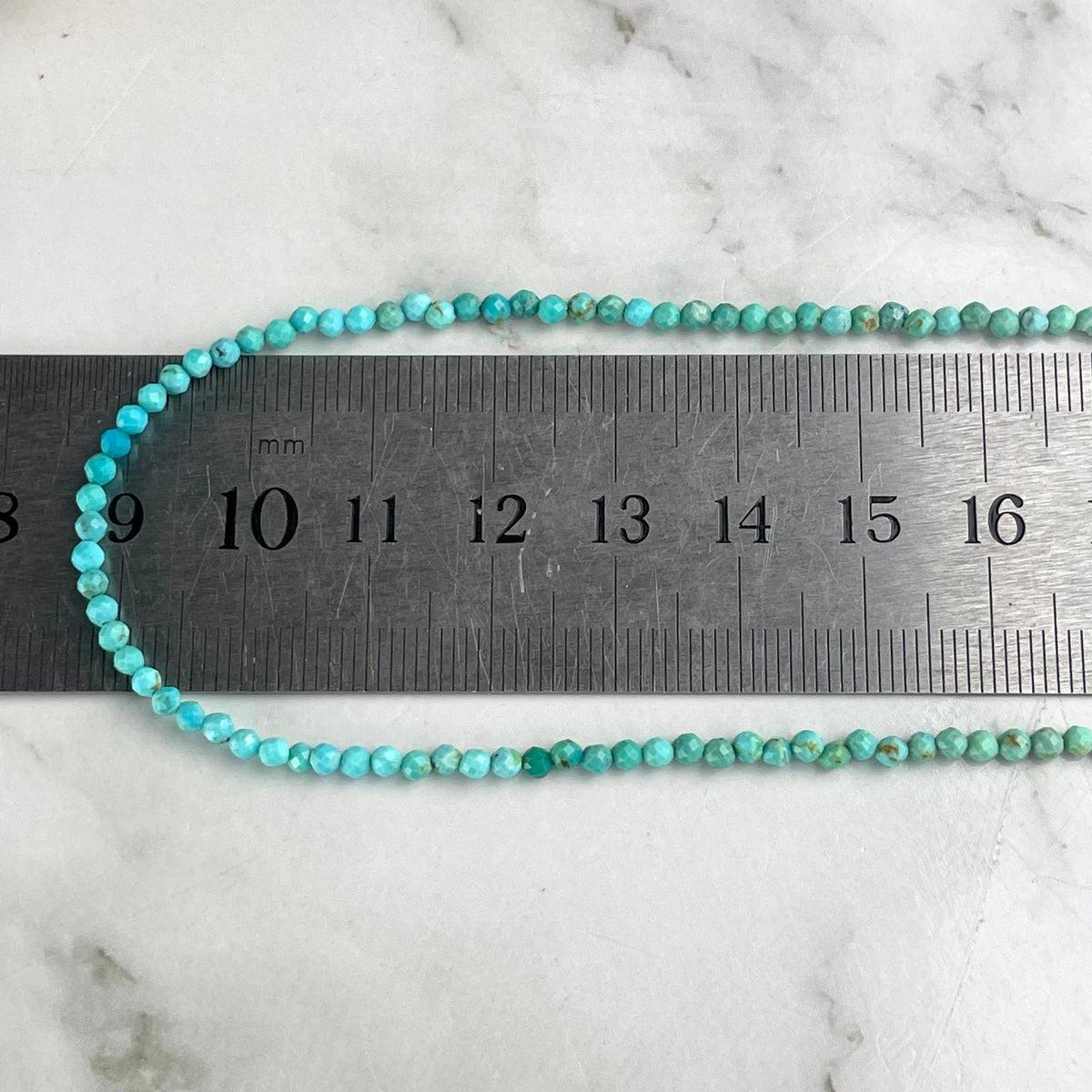 Turquoise Faceted Bead Necklace