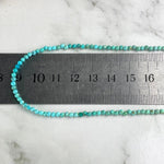 Turquoise Faceted Bead Necklace