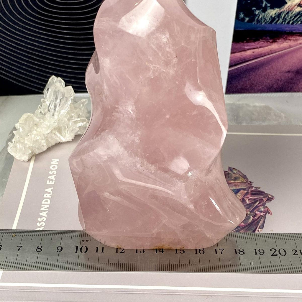 Rose Quartz Crystal Flames 12cm - 19cm