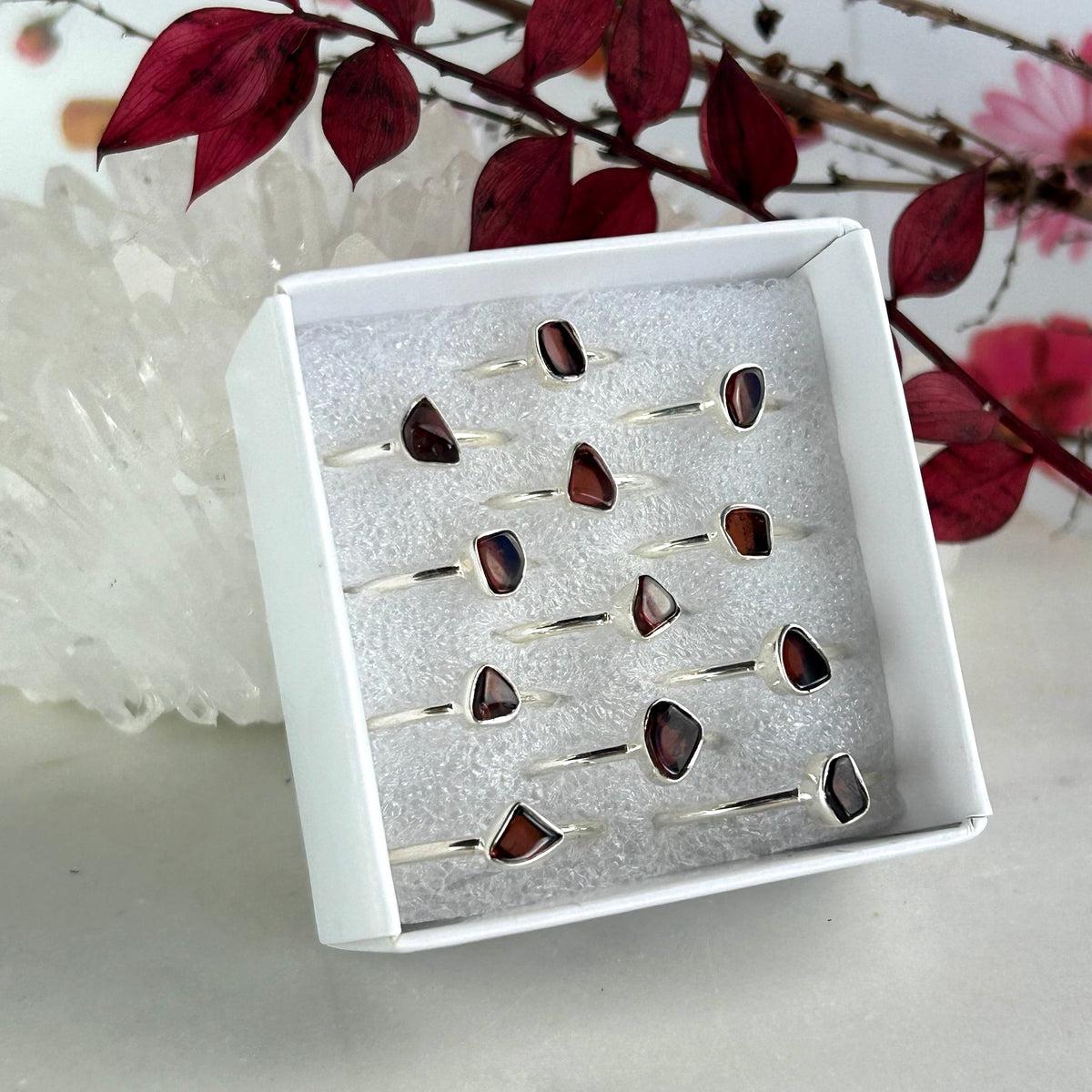 Raw Garnet Ring