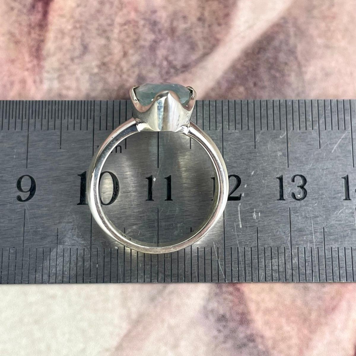 Aquamarine Small Band Ring