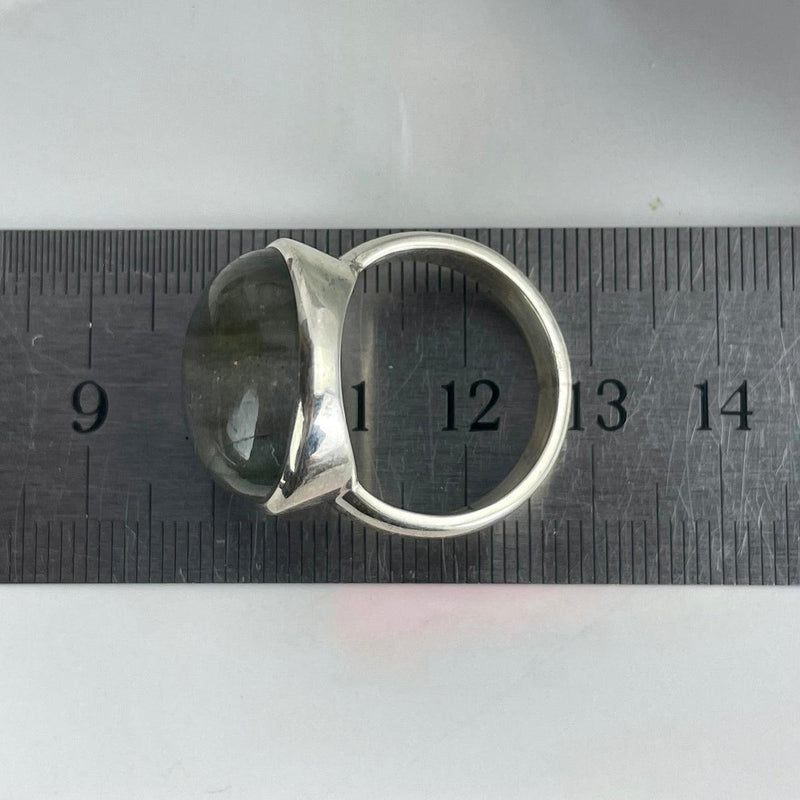 Extra Large Size Labradorite Ring