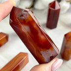 Large Carnelian Crystal Points