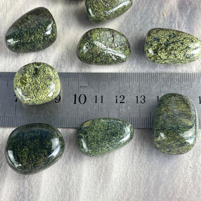 Green Jasper Tumbled Stone, Green Jasper, Tumbled Stones, Jasper