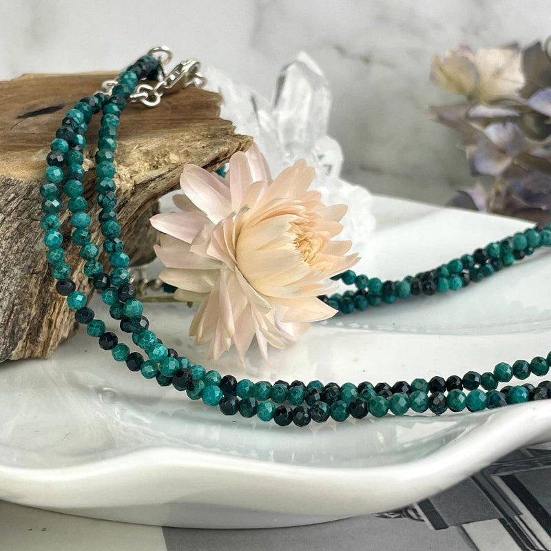 Green Crystal Bead Necklace
