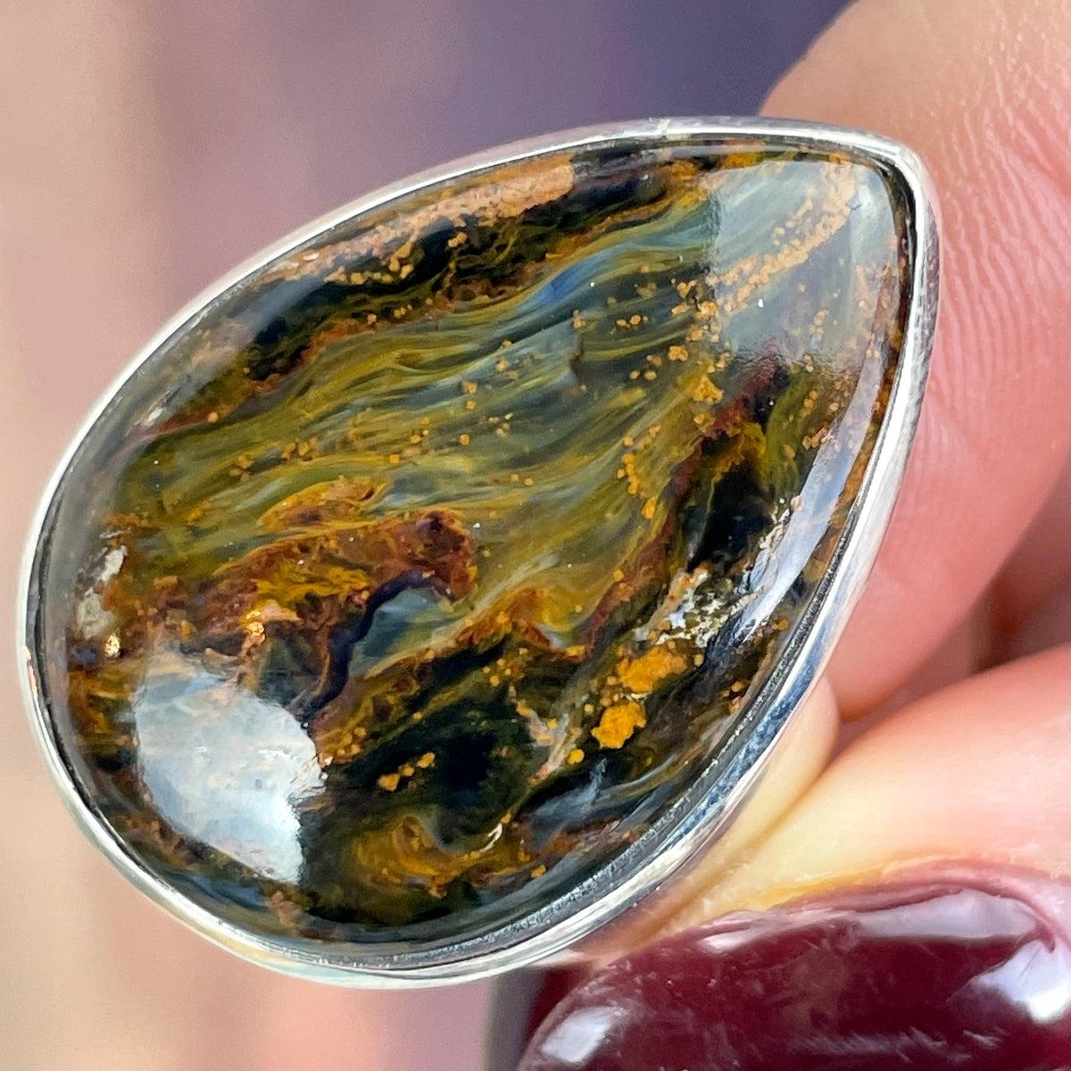 Pietersite Crystal Ring