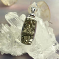 Pyrite Cluster Silver Pendant
