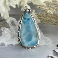 Long Teardrop Larimar Pendant
