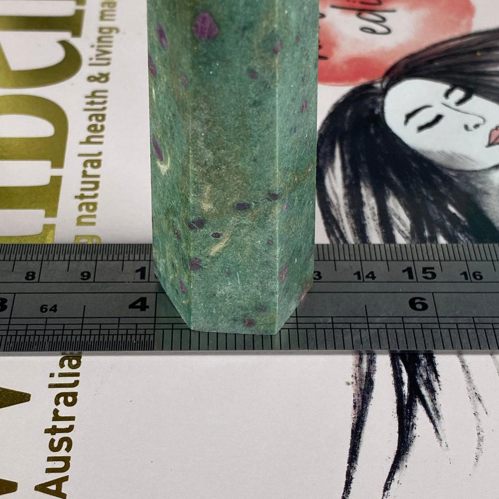 Ruby Fuchsite Crystal Wand
