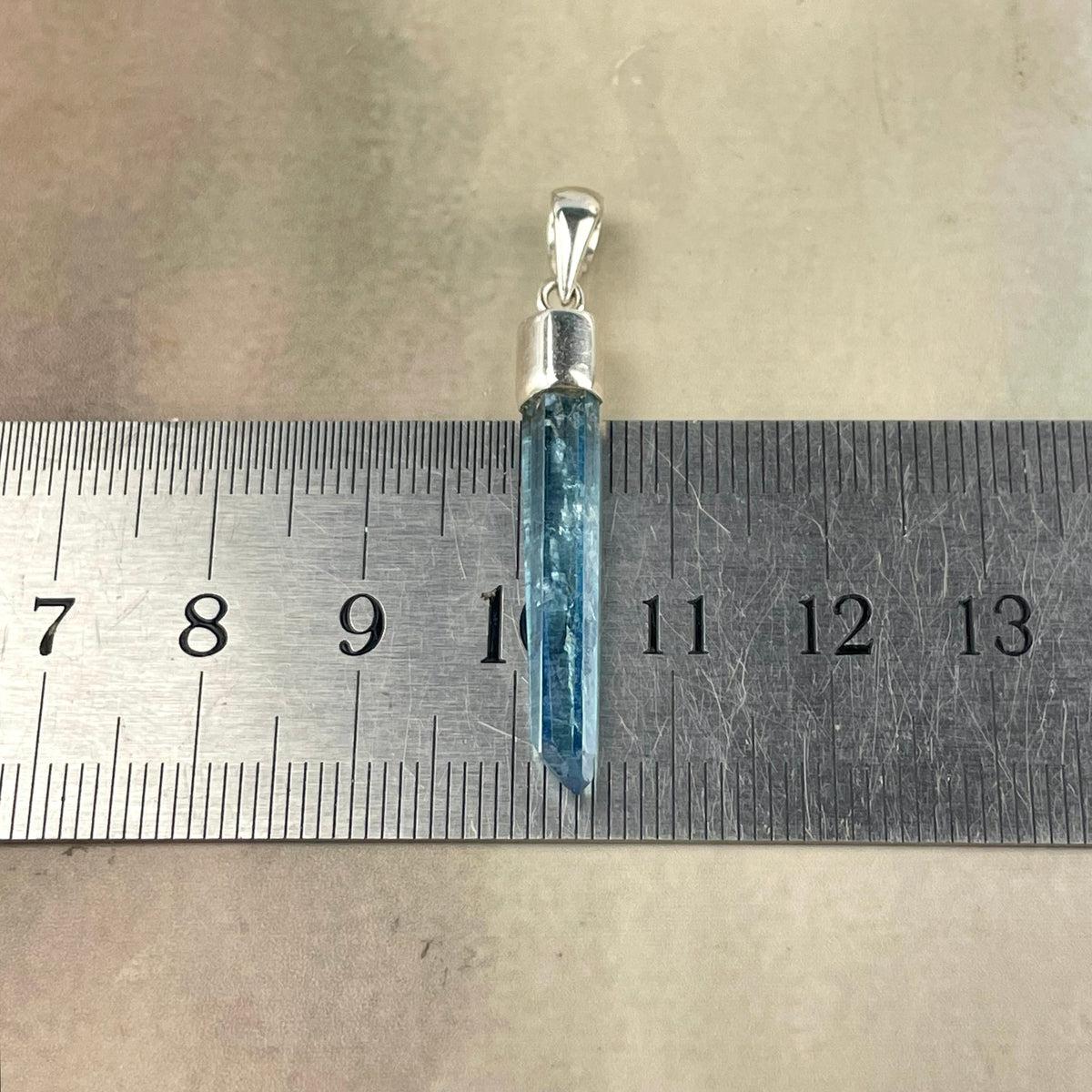 Aqua Aura Crystal Pendant