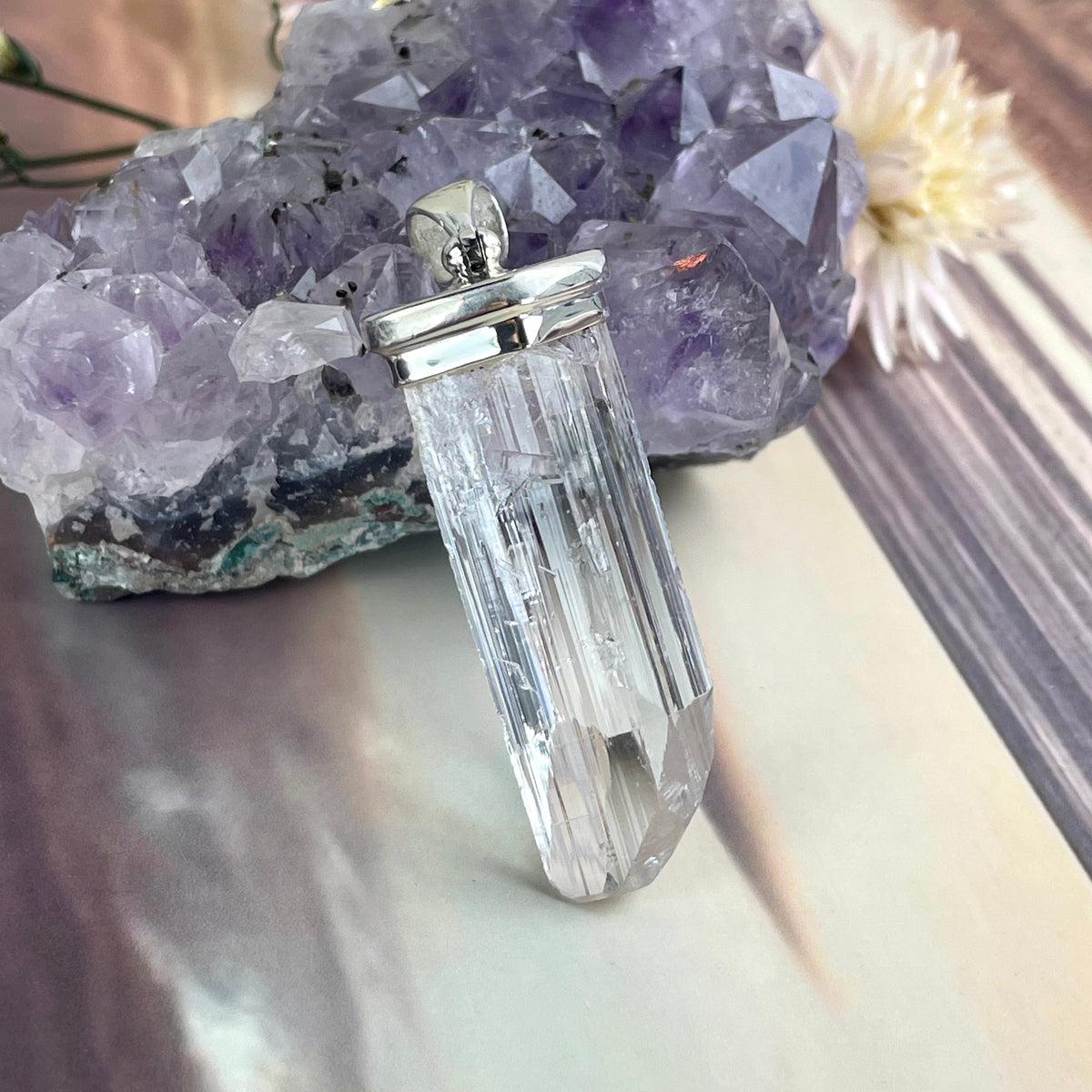 Danburite Crystal Pendant