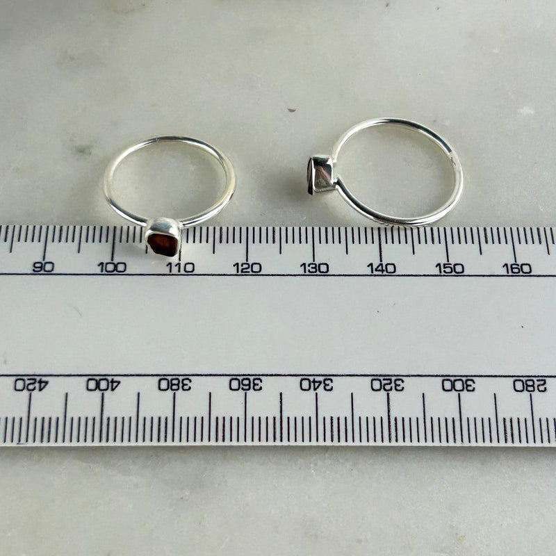 Small Garnet Ring