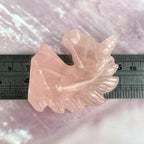Rose Quartz Unicorn Head