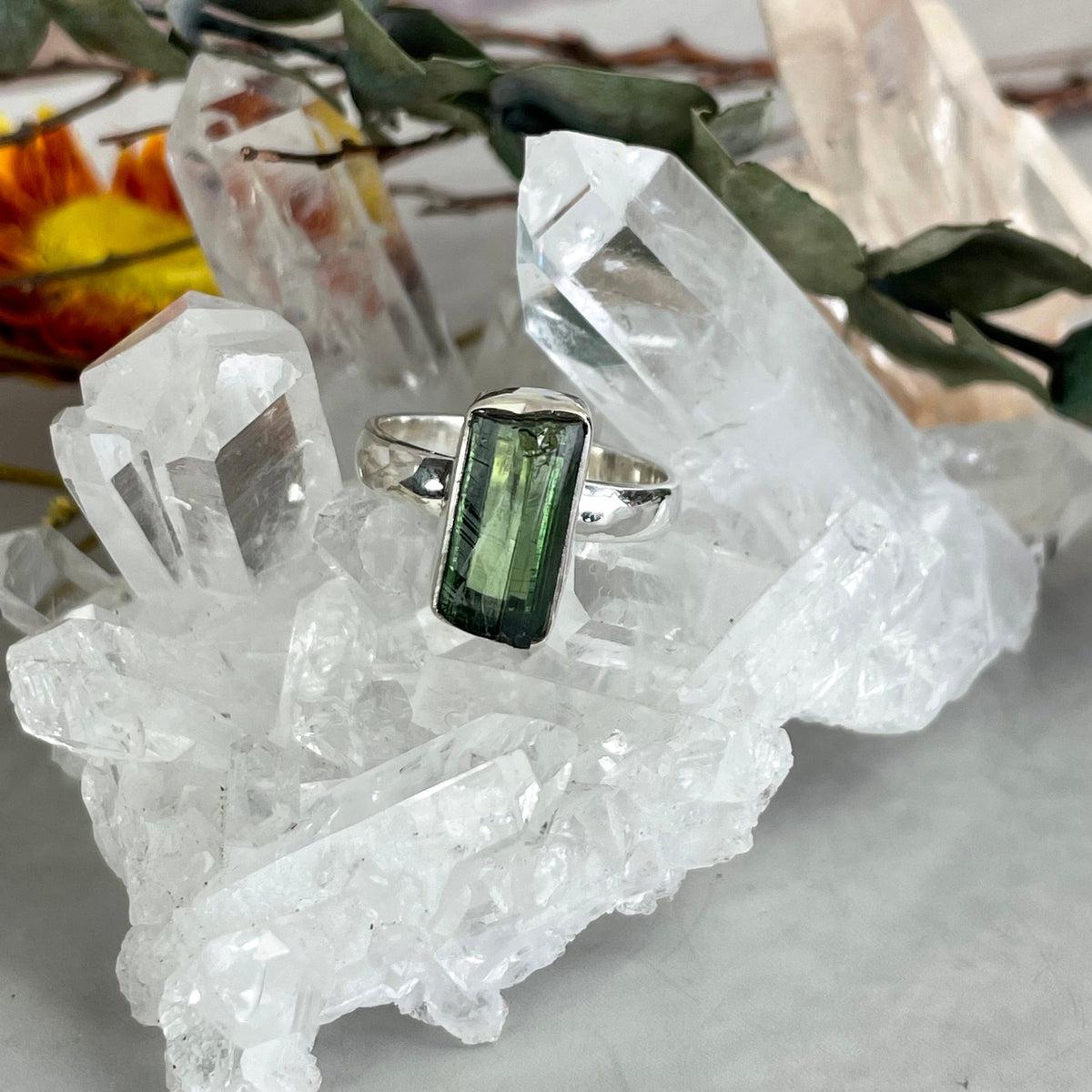 Raw Green Tourmaline Jewellery