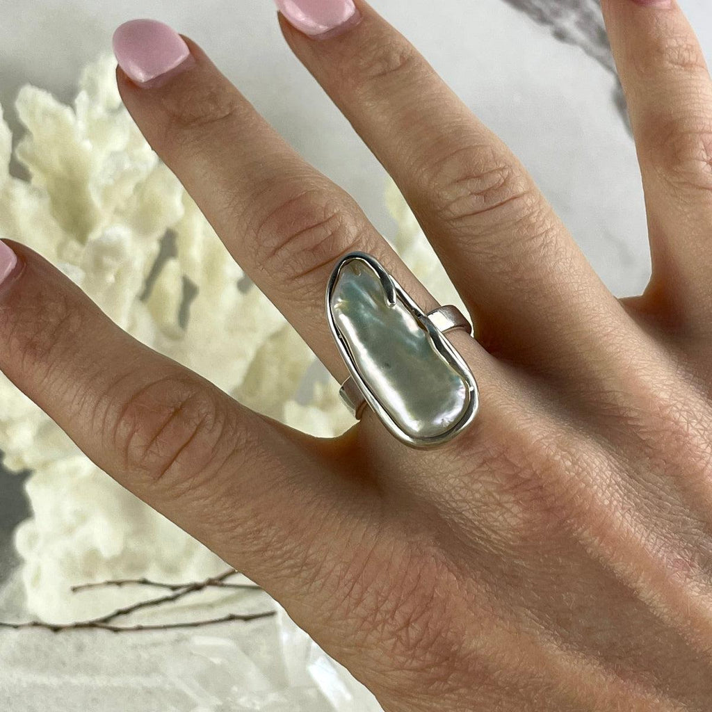 Pearl Baroque Adjustable Size Rings