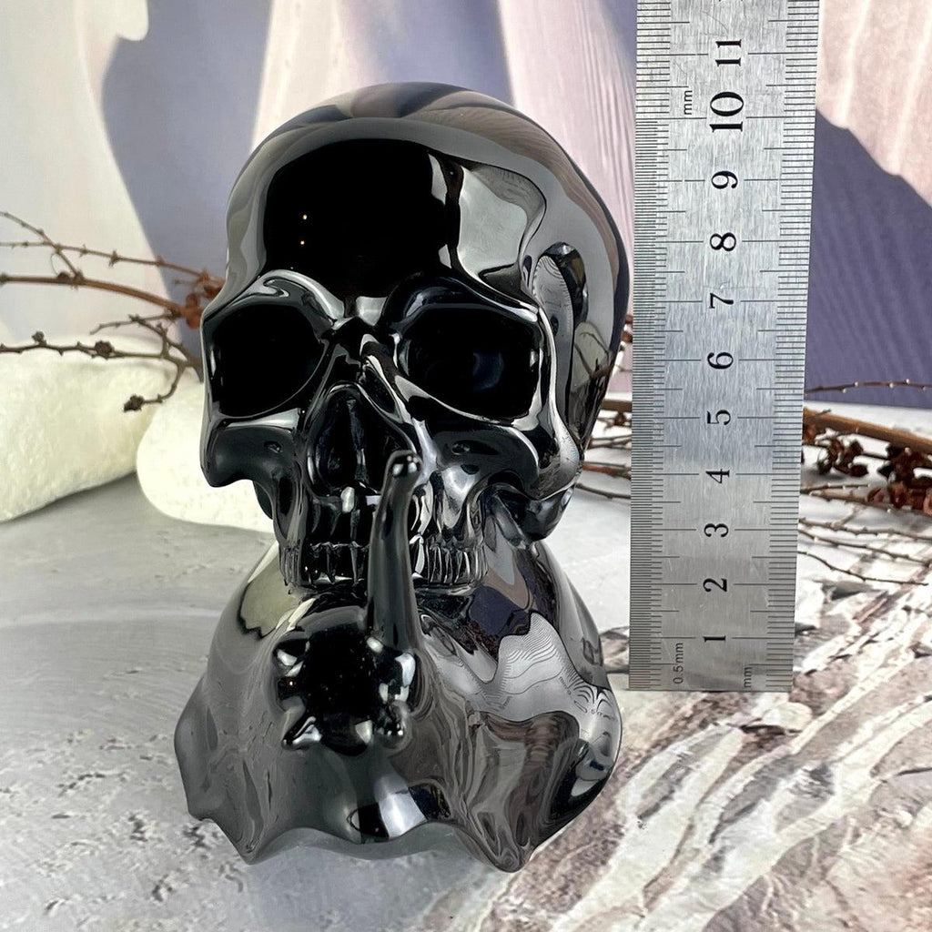 Black Obsidian Hand Carved Piece