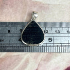 Unpolished Black Tourmaline Pendant