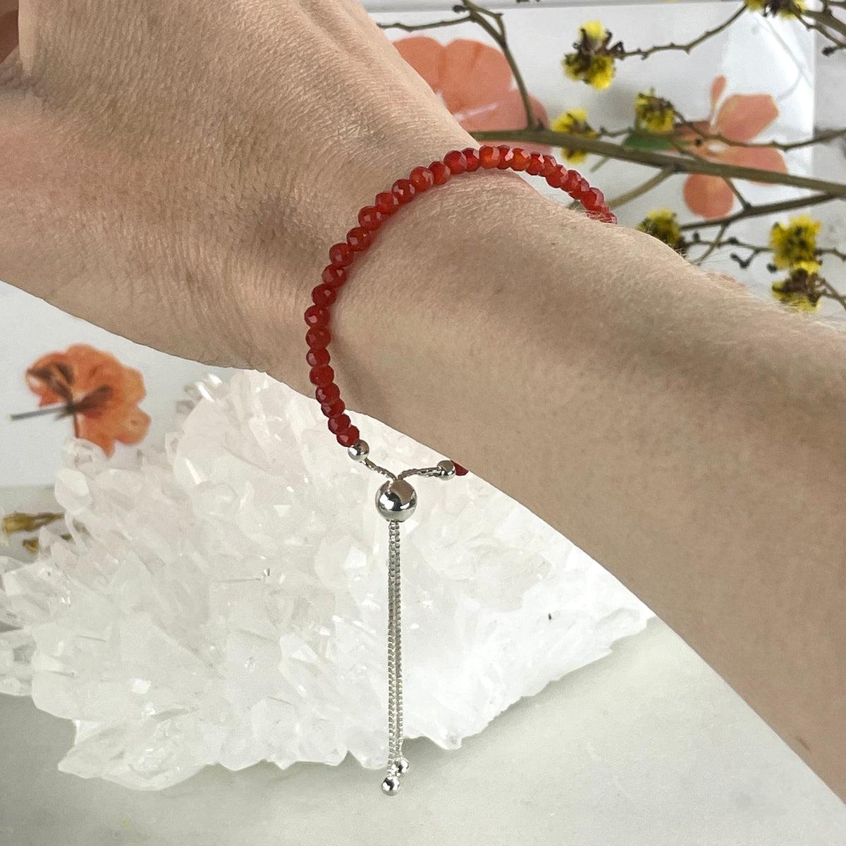 Carnelian Crystal Beads