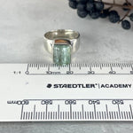 Aqua Gemstone Silver Ring