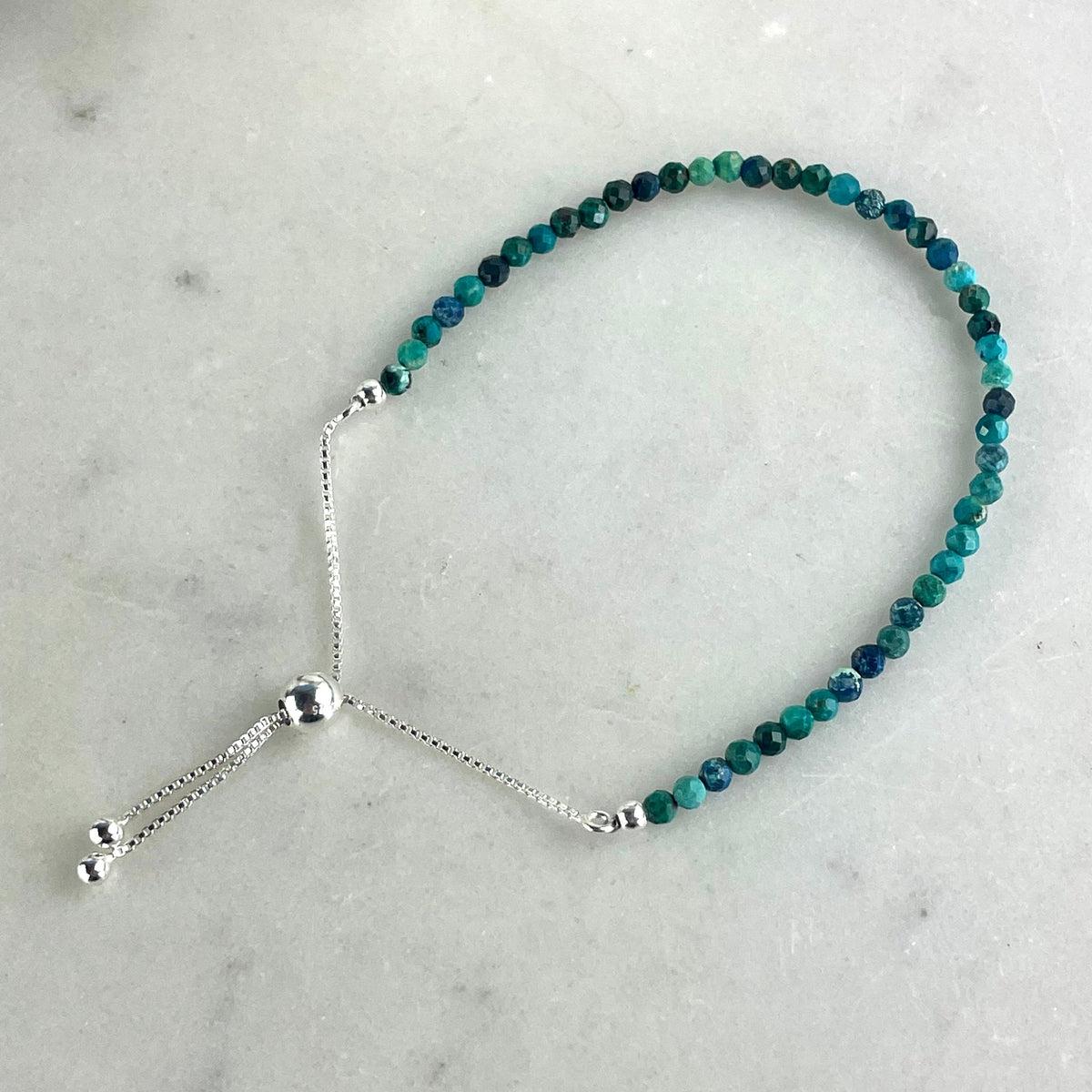Small Bead Silver Bracelet