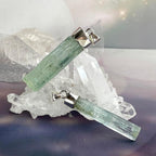 Raw Aquamarine Pendants