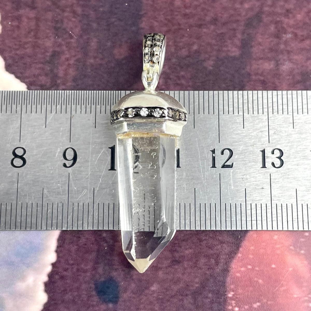 Quartz Crystal Raw Point Pendant