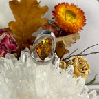 Contemporary Amber Ring