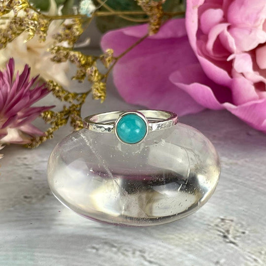 Amazonite Round Ring