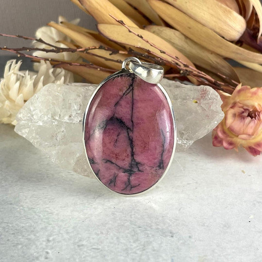 Rhodonite Oval Pendant