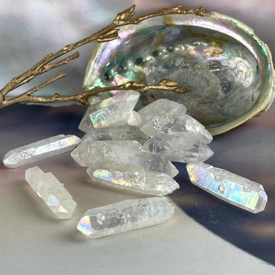 Angel Aura Quartz Crystal Points
