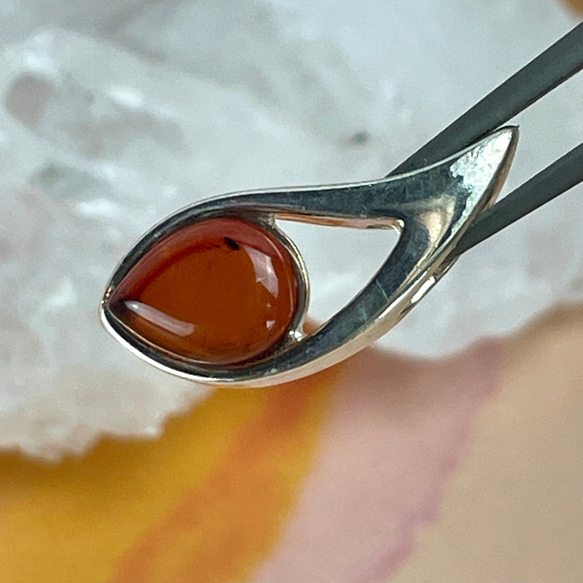 Baltic Amber Teardrop Pendant