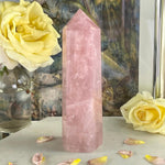 Dark Pink Rose Quartz Crystal