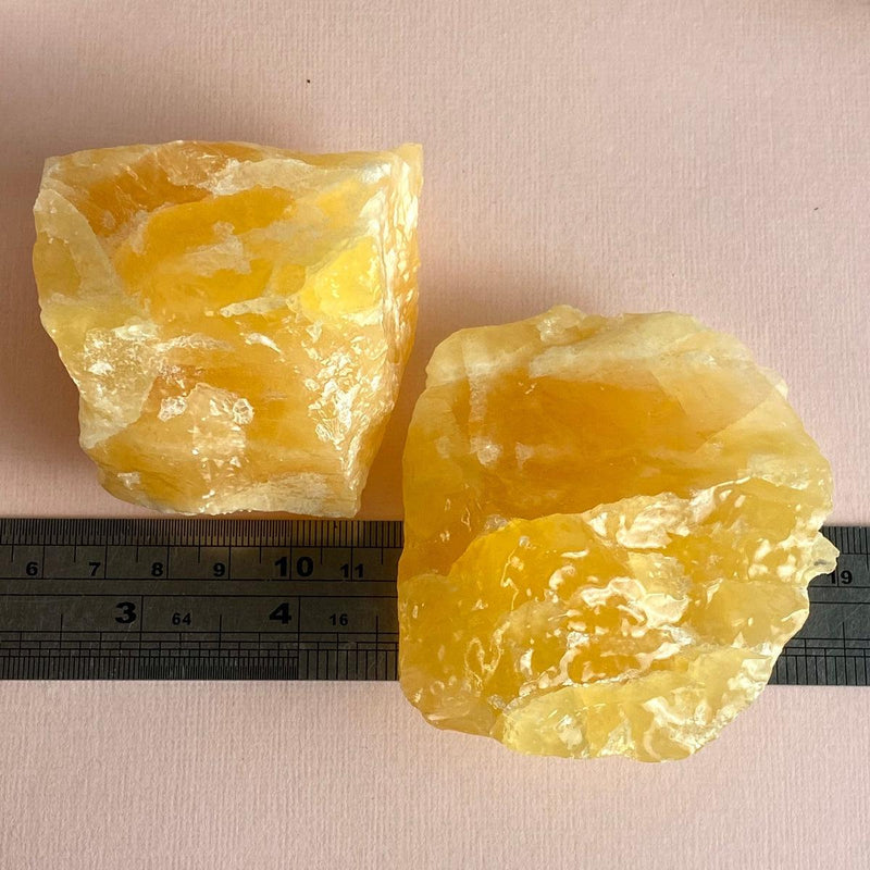 Orange Calcite Raw Pieces