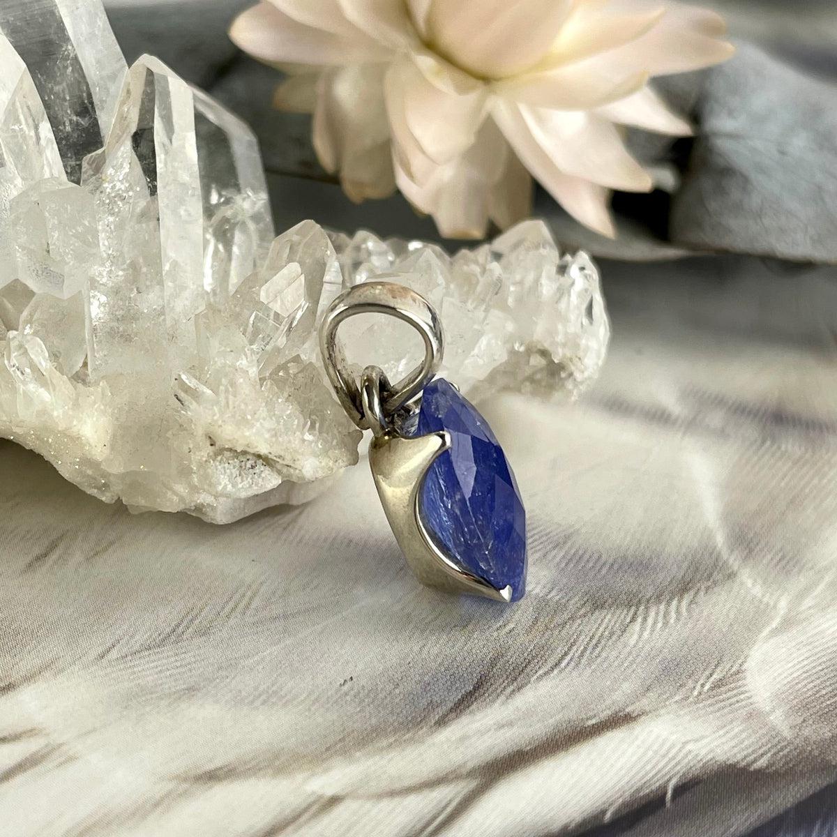 Rare Gemstone Silver Pendant