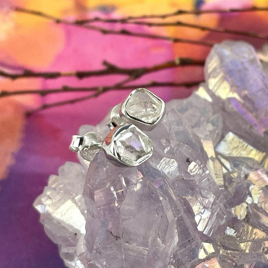 Herkimer Diamond Stud Earrings