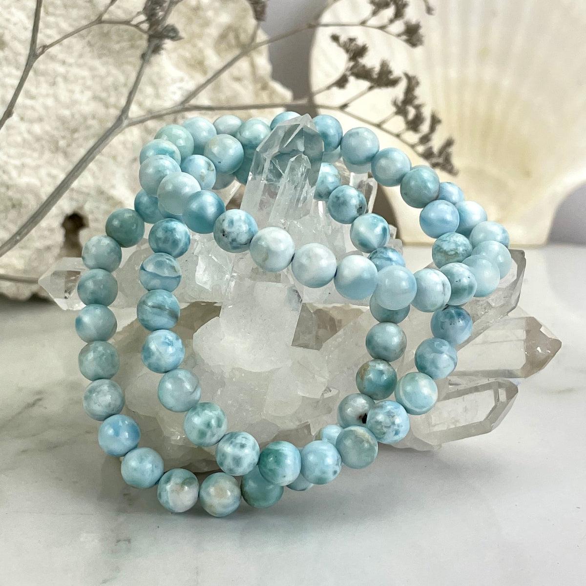 Blue Crystal Bead Bracelet