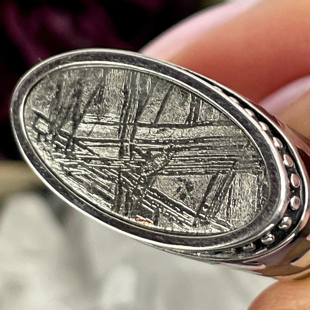 Gibeon Meteorite Men's Ring