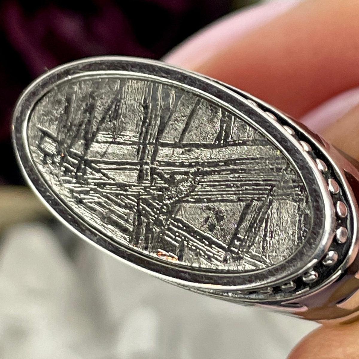 Gibeon Meteorite Men's Ring