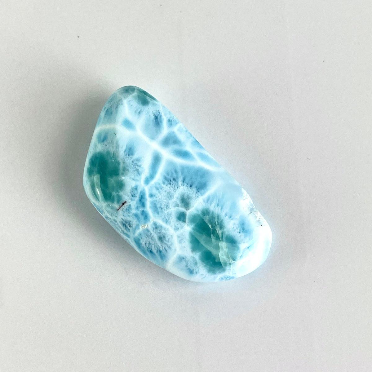 High Grade Larimar Palm Stones