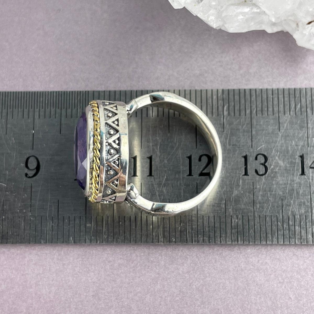 Large Size Amethyst Ring